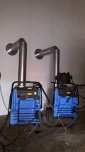 Kominictví Ekotop Spalinová cesta diesel agregátu 20161208_125022