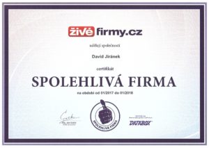 Spolehlivá firma zivefirmy.cz 2017-2018